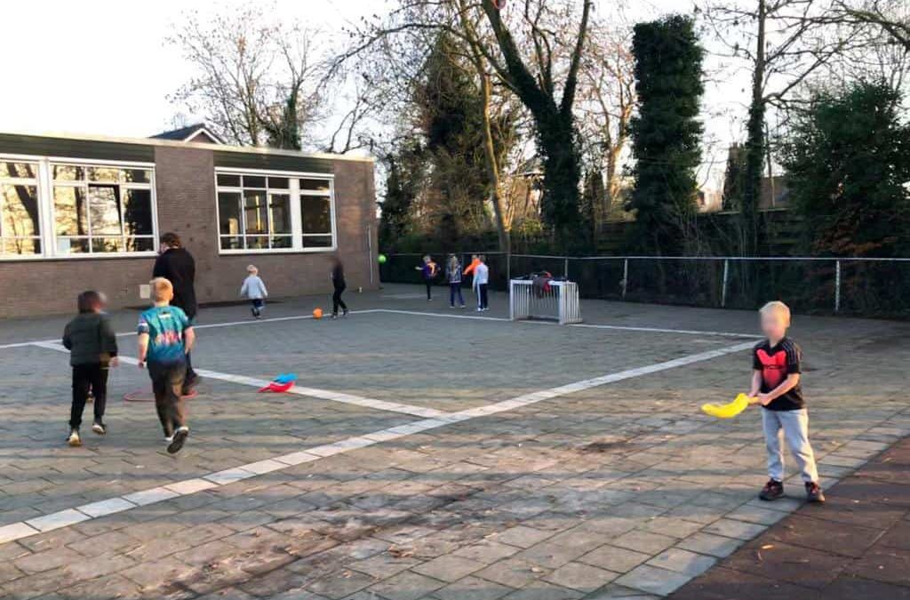 Buitenspelen bij de Trimaran op 17 maart