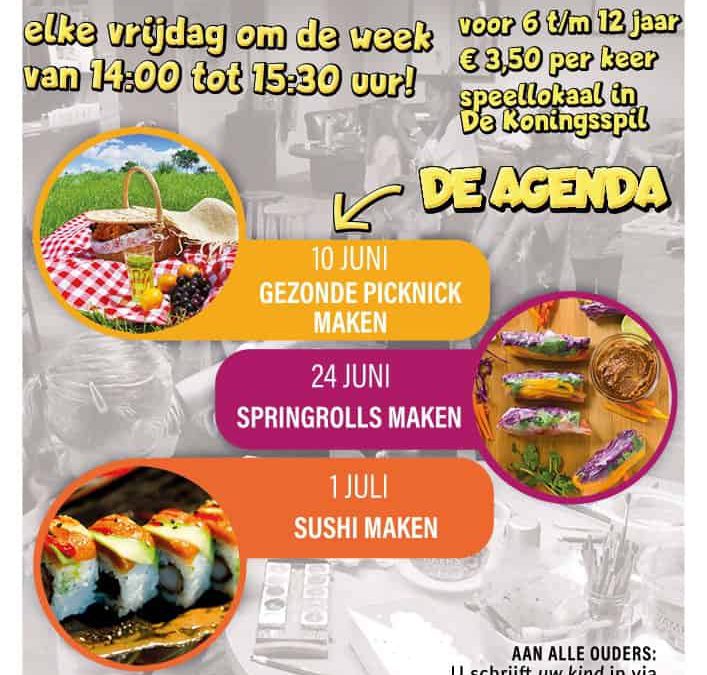 Springrolls maken met de Kidsclub Oosthuizen op 24 juni