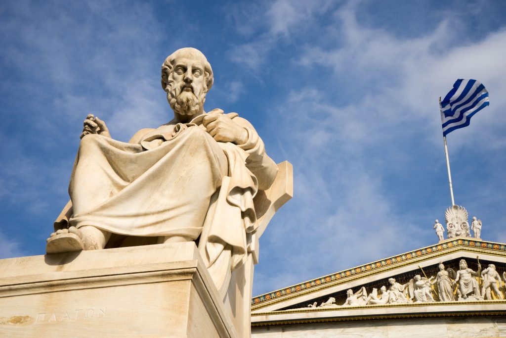 Filosoferen - Beeld van Plato