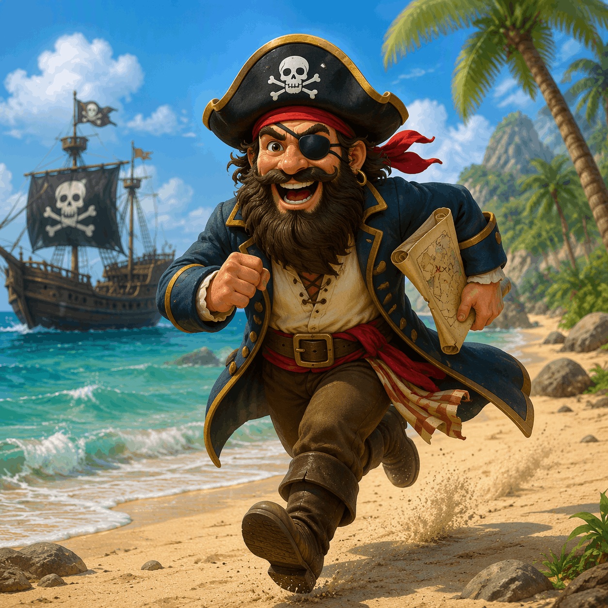 Train voor de running pirates (Les 1)